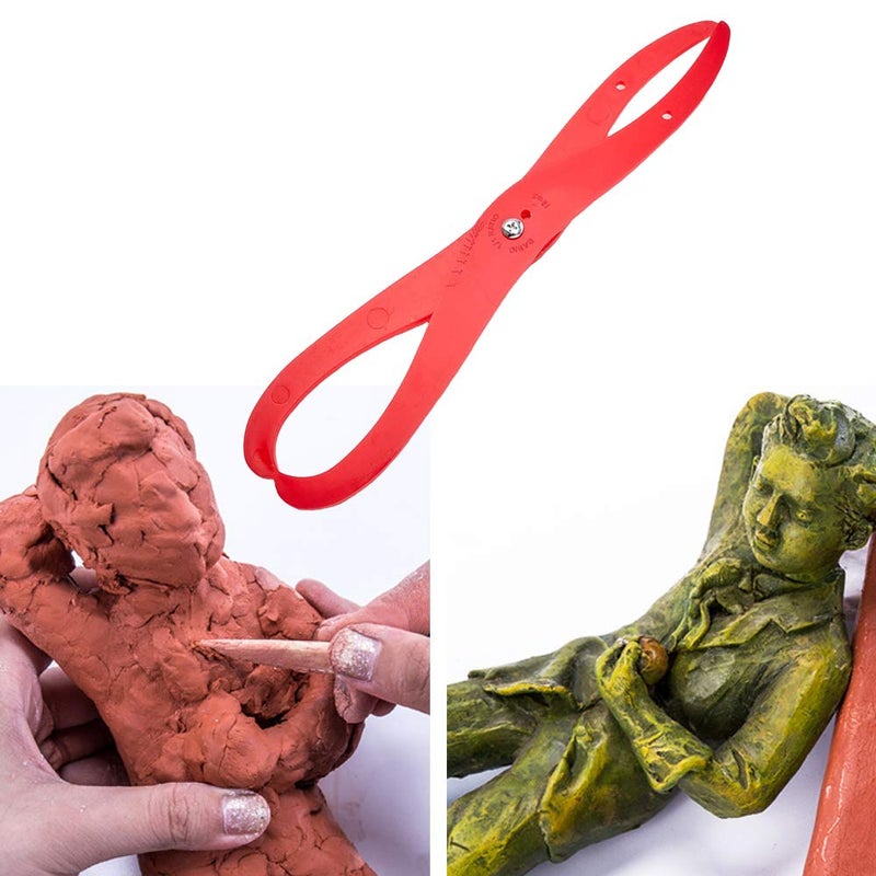 DIYstore 6" Length Bent-Leg Plastic Caliper Clay Sculpture Ceramic Measuring Pottery Tool for Carving, Shaping, Clay Sculpture, Modeling - Image 5